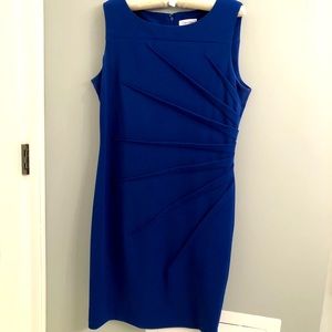 Calvin Klein sheath dress with side rouching